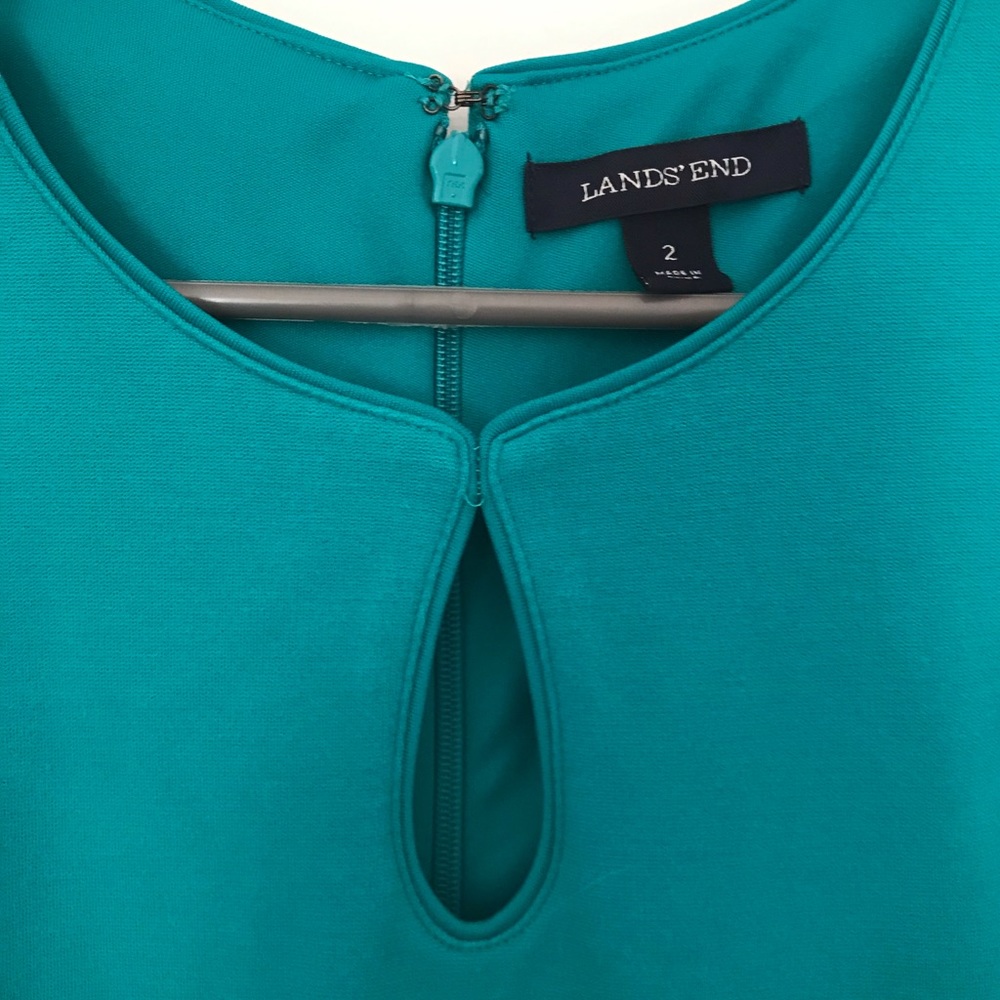 Landon’s End midi fitted turquoise dress - Picture 3 of 6